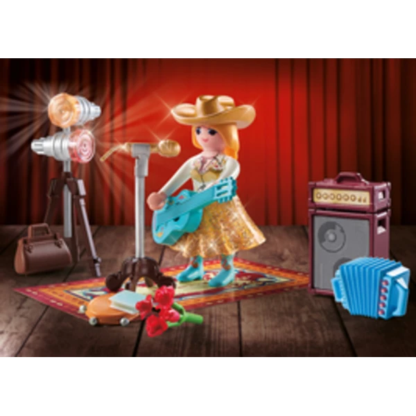 PLAYMOBIL FAMILY FUN GIFT SET ΤΡΑΓΟΥΔΙΣΤΡΙΑ COUNTRY ΜΟΥΣΙΚΗΣ