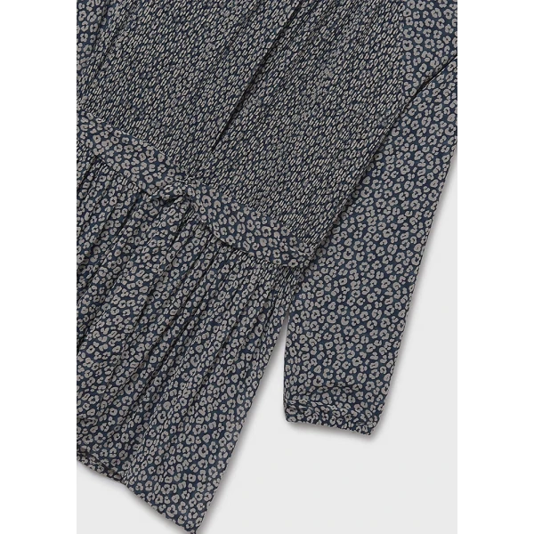 MAYORAL DRESS PLEATED PRINTED PETROL 
