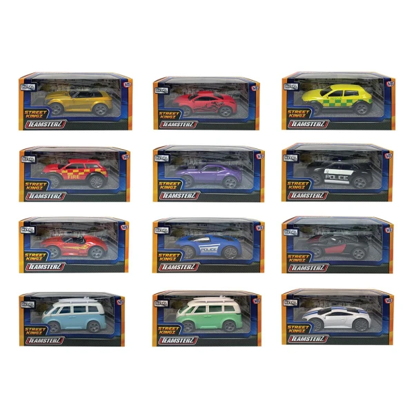 TEAMSTERZ ΟΧΗΜΑΤΑ ΔΡΟΜΟΥ DIE-CAST 1:43 ΓΙΑ 3+ ΧΡΟΝΩΝ - ΔΙΑΦΟΡΑ ΣΧΕΔΙΑ