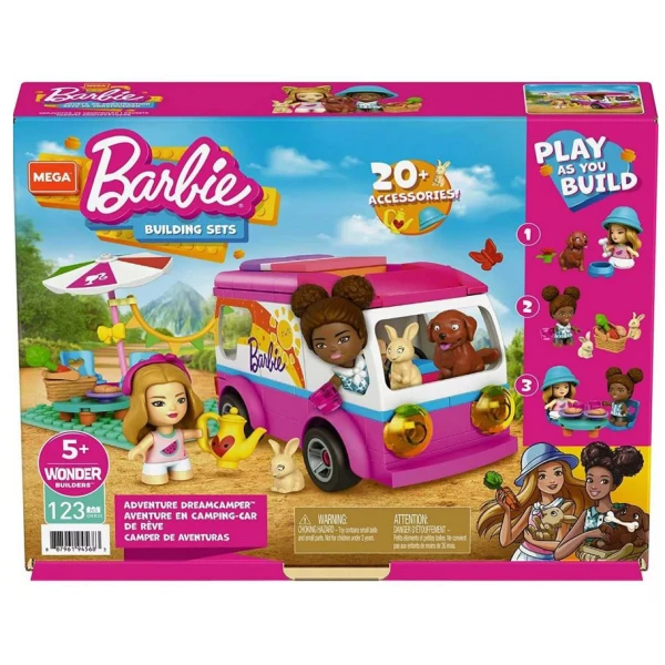 MEGA BLOKS BARBIE ΤΡΟΧΟΣΠΙΤΟ 130 τεμ.