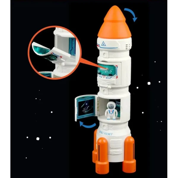 LARGE SPACE ROCKET WITH SOUNDS & LIGHT