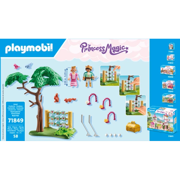 PLAYMOBIL PRINCESS MAGIC GARDEN WITH ROYAL GAMES