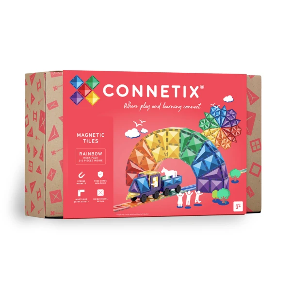 CONNETIX MAGNETIC TILES RAINBOW MEGA PACK 212 pcs