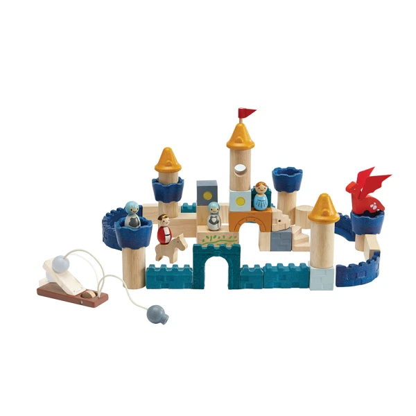 PLAN TOYS ΞΥΛΙΝΟ ΚΑΣΤΡΟ ΜΕ ΔΡΑΚΟ