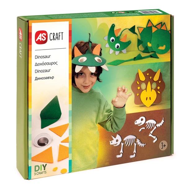 AS CRAFT ΔΕΙΝΟΣΑΥΡΟΙ ΠΑΙΧΝΙΔΙ ΜΕ 3 ΧΕΙΡΟΤΕΧΝΙΕΣ DIY ΓΙΑ 3+ ΧΡΟΝΩΝ