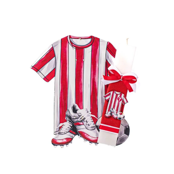FEELING WOOD HANDMADE CANDLE FOOTBALL T-SHIRT 7