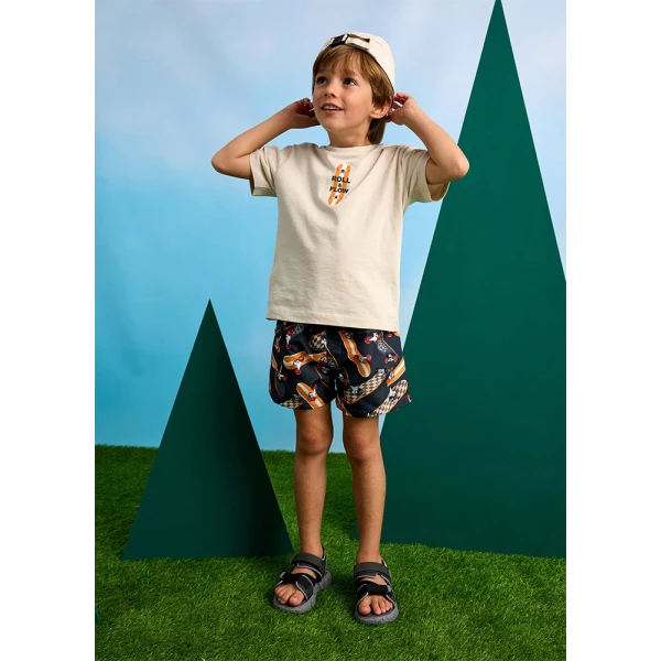 MAYORAL SWIMSUIT BERMUDA SHORTS CHARCOAL 