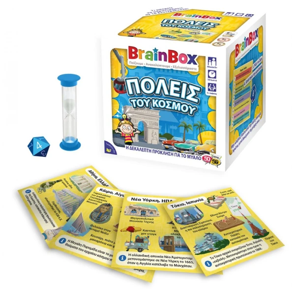 BRAINBOX BOARD GAME CITIES OF THE WORLD