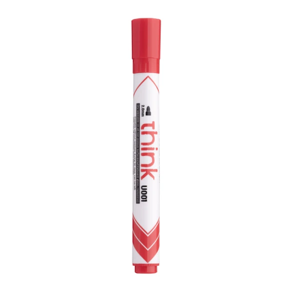 DELI BOARD MARKER 2mm THINK RED