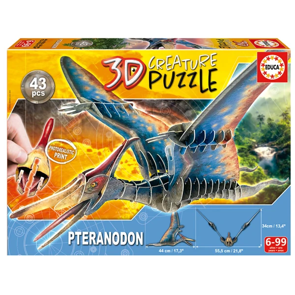 EDUCA 3D CREATURE PUZZLE 43 pcs PTERANODON
