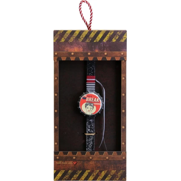 SYNCHRONIA HANDMADE CANDLE 30 cm MAGNET BOTTLE CAP OPENER GREY