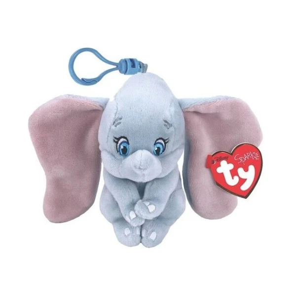 TY BEANIE BABIES DISNEY FLUFFY 8,5 cm WITH CLIP - DUMBO