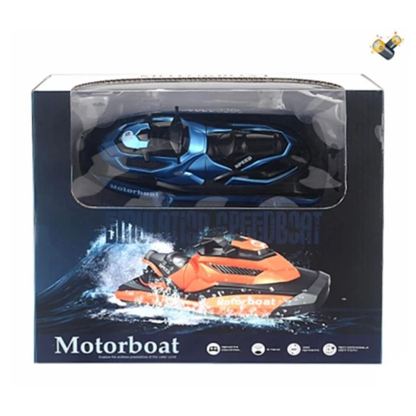 REMOTE CONTROL BOAT WITH USB 2.4GHz - BLUE
