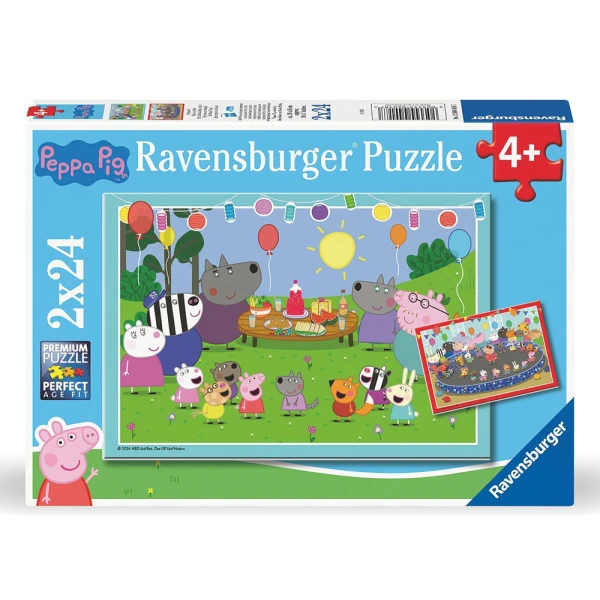 RAVENSBURGER PUZZLE 2X24 pcs PEPPA\'S PARTY