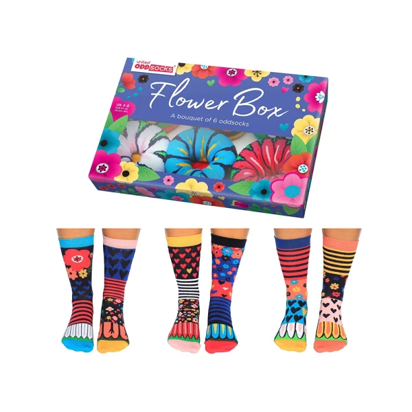 ΓΥΝΑΙΚΕΙΕΣ ΚΑΛΤΣΕΣ Νο 37-42 ΣΕΤ 6 τεμ. FLOWER BOX
