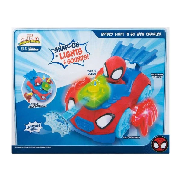 SPIDEY ΟΧΗΜΑ SPIDEY 15 cm ΜΕ ΗΧΟ ΚΑΙ ΦΩΣ