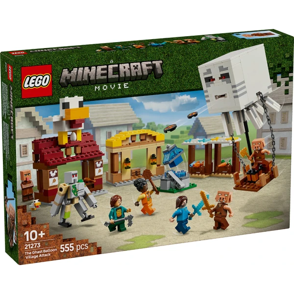 LEGO® MINECRAFT® ΕΠΙΘΕΣΗ ΤΟΥ ΑΕΡΙΚΟΥ-ΑΕΡΟΣΤΑΤΟΥ ΣΤΟ ΧΩΡΙΟ