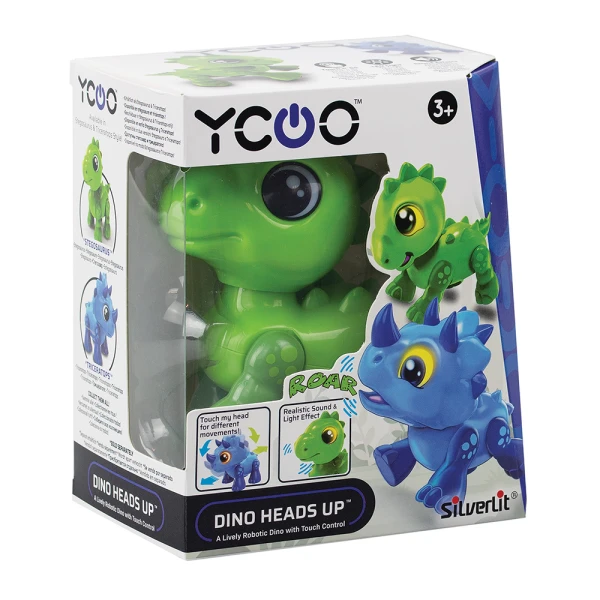 SILVERLIT YCOO DINO HEADS UP ΗΛΕΚΤΡΟΝΙΚΟ ΡΟΜΠΟΤ Τ-ΡΕΞ ΓΙΑ 3+ ΧΡΟΝΩΝ