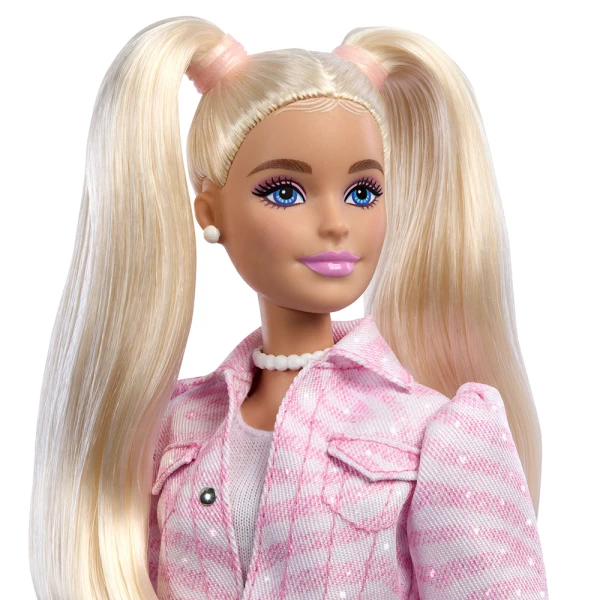 BARBIE DELUXE STYLE ΚΟΥΚΛΑ ΜΕ ΡΟΖ DENIM ΜΠΟΥΦΑΝ