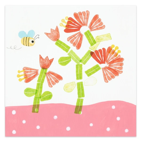 DJECO STAMPING SET - FLOWERS