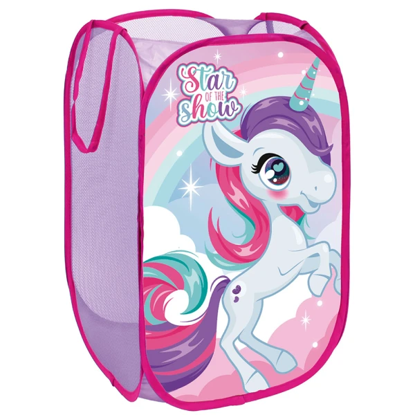POP-UP STORAGE BIN FOR TOYS 36X36X58 cm UNICORN