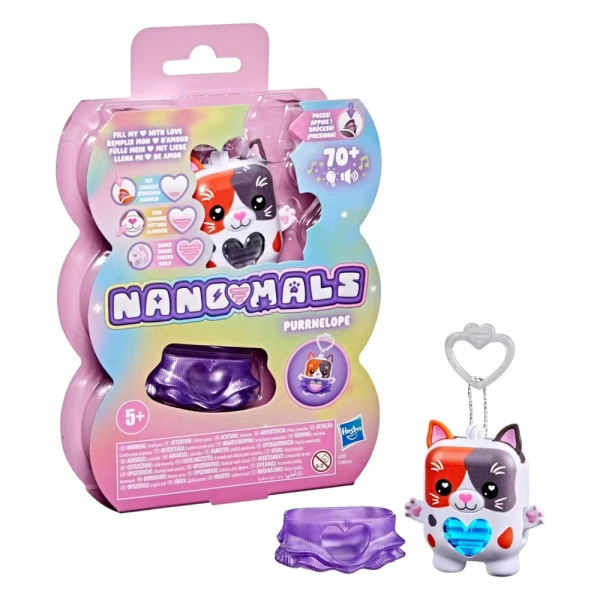 NANO-MALS ELECTRONIC FIDGET PET - PURRNELOPE THE CALICO KITTY