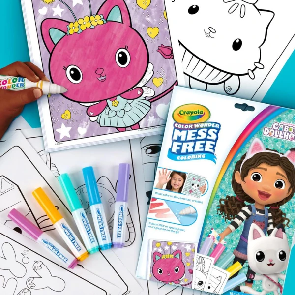 CRAYOLA COLOR WONDER GABBY\'S DOLLHOUSE COLORING SET