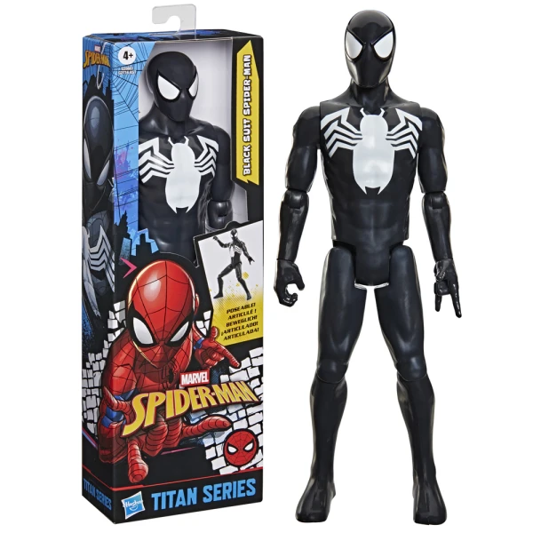 MARVEL SPIDERMAN TITAN HERO SERIES SYMBIOTE FIGURE - BLACK SUIT SPIDERMAN