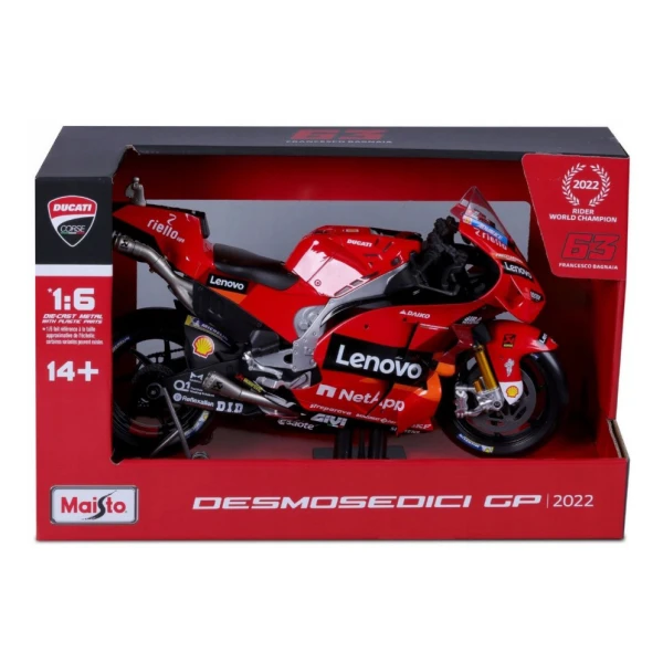 MAISTO 1:6 DUCATI LENOVO TEAM 2022 No.63