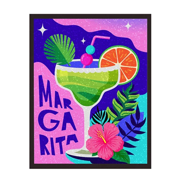 SPLAT PLANET DIAMOND PAINTING KIT ON FRAMED CANVAS 30X40 cm MARGARITA