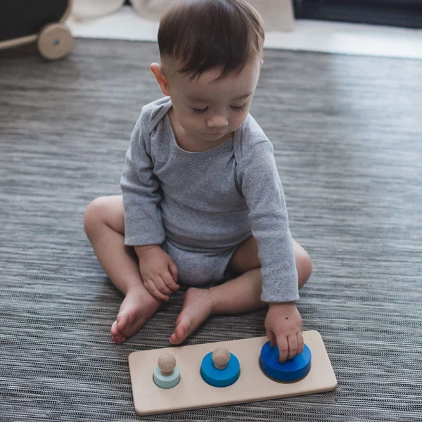PLAN TOYS ΞΥΛΙΝΟ ΠΑΖΛ ΜΕ ΚΥΚΛΟΥΣ