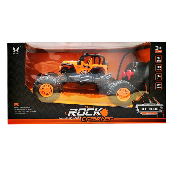 REMOTE CONTROL CROSS COUNTRY 1:18 WITH LIGHTS - ORANGE