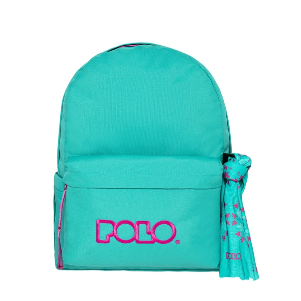 POLO 2026 BACKPACK ORIGINAL DOUBLE SCARF CYAN-DARK FUCHSIA