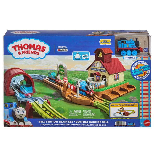THOMAS THE TRAIN BELL STATION TRAIN SET