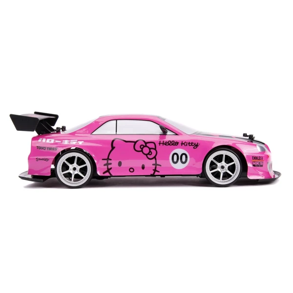 ΤΗΛΕΚΑΤΕΥΘΥΝΟΜΕΝΟ ΑΥΤΟΚΙΝΗΤΟ HELLO KITTY 1:10 2002 DRIFT NISSAN SKYLINE GT-R