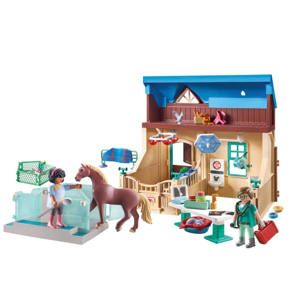 PLAYMOBIL HORSES OF THE WATERFALL RIDING THERAPY AND VETERINARY PRACTICE