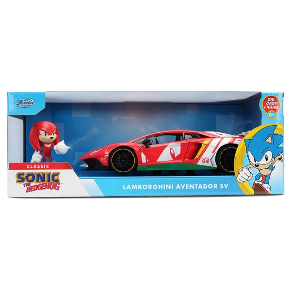 JADA SONIC KNUCKLES LAMBORGHINI AVENTADOR SV 1:24 