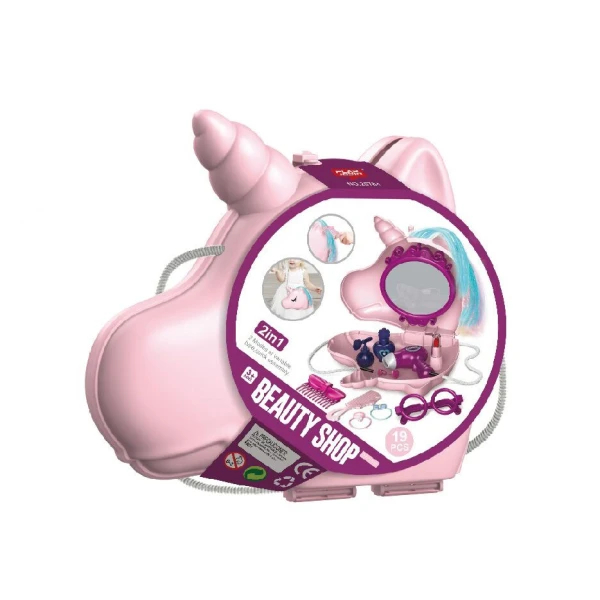 HANGING UNICORN BAG WITH COSMETICS