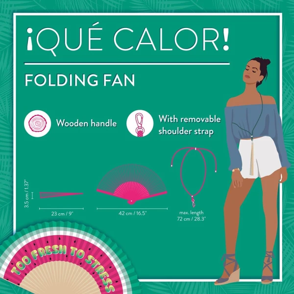 LEGAMI FOLDING PAPER FAN WATERMELON