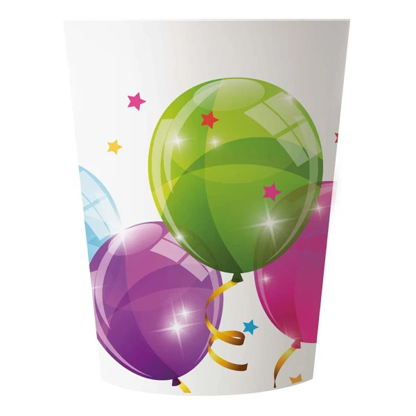 REUSABLE CUP 230ml 2 pcs SPARKLING BALLOONS