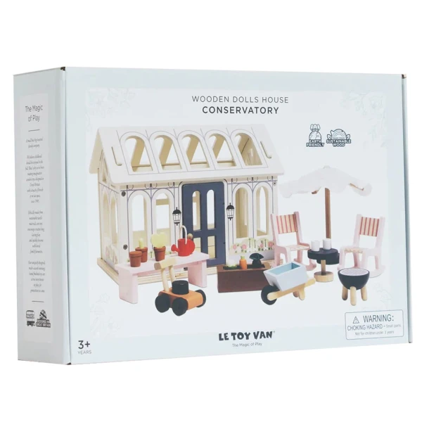 LE TOY VAN WOODEN CONSERVATORY PALYSET