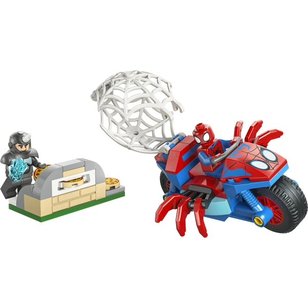 LEGO® MARVEL SPIDEY AND HIS AMAZING FRIENDS ΣΠΑΙΝΤΙ ΜΕ ΤΗ ΜΟΤΟΣΙΚΛΕΤΑ ΤΟΥ VS. ΡΑΙΝΟ