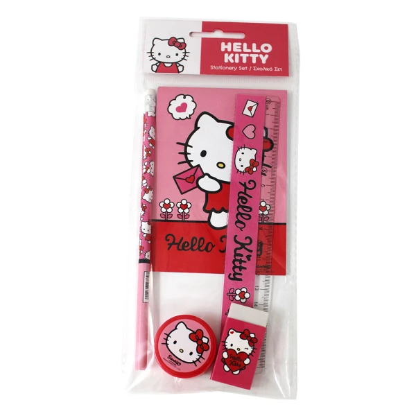 STATIONERY SET & NOTEBOOK HELLO KITTY SWEETHEART