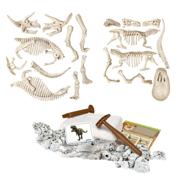 SCIENCE AND PLAY LAB EDUCATIONAL GAME DINOSAURS T-REX AND TRICERATOPS FOR AGES 7+