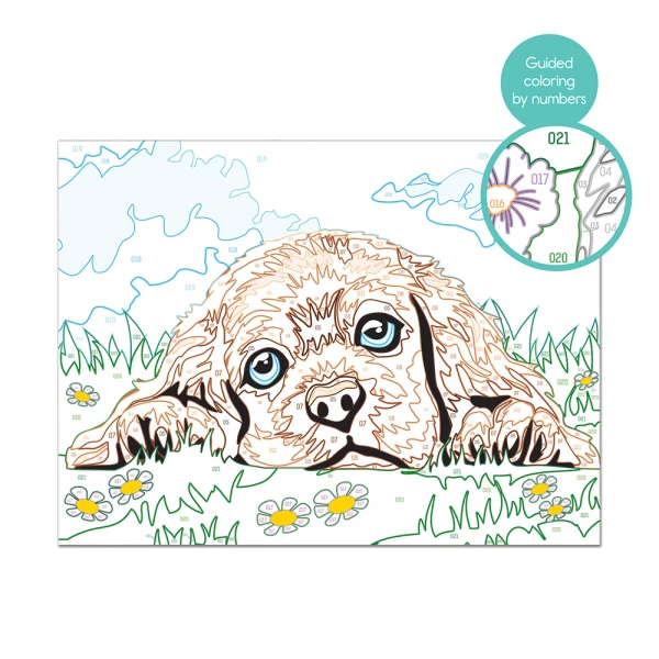 PAINT & FRAME ΖΩΓΡΑΦΙΖΩ ΜΕ ΑΡΙΘΜΟΥΣ LOVING PUPPY ΓΙΑ ΗΛΙΚΙΕΣ 9+ ΧΡΟΝΩΝ