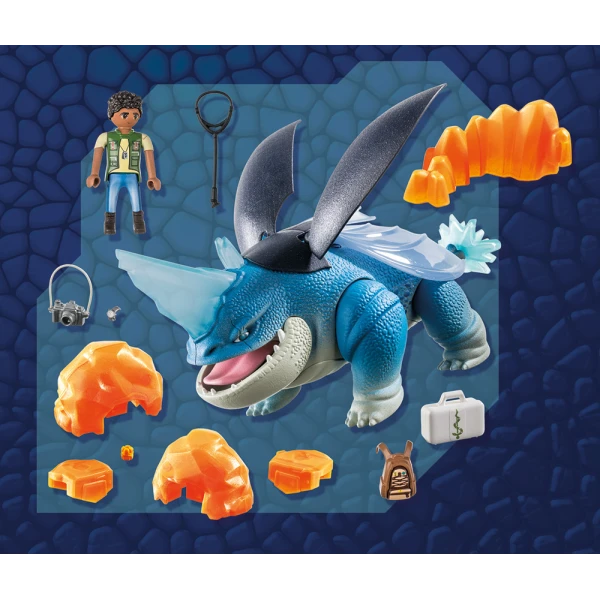 PLAYMOBIL DRAGONS THE NINE REALMS PLOWHORN & D\'ANGELO
