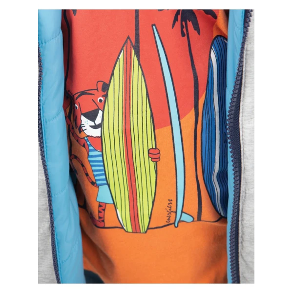 ENERGIERS JERSEY BLOUSE PRINT SURF CARROT