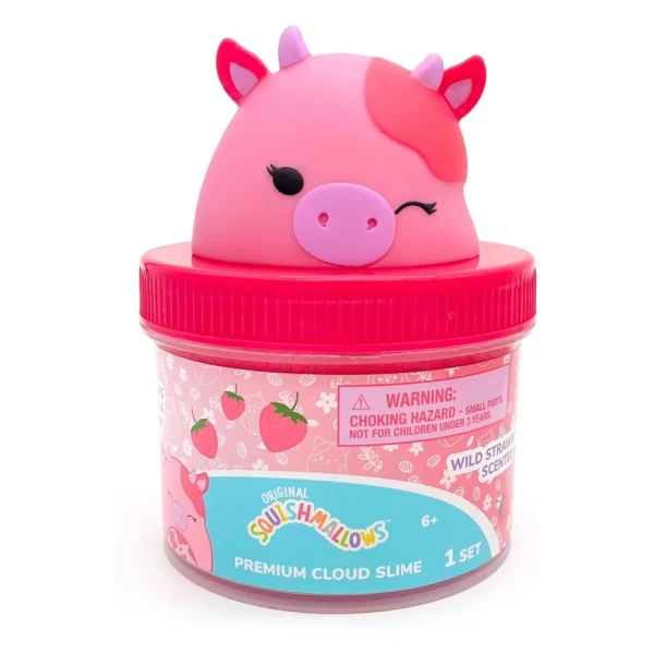 SQUISHMALLOWS ΑΡΩΜΑΤΙΚΟ CLOUD SLIME ΜΕ TOPPER ΣΕ ΒΑΖΑΚΙ W1 - CALYNDA THE COW