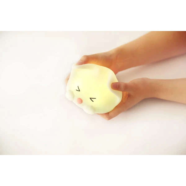 MEGA LIGHT ΠΑΙΔΙΚΗ ΔΙΑΚΟΣΜΗΤΙΚΗ ΛΕΥΚΗ ΛΑΜΠΑ - CATTY CAT