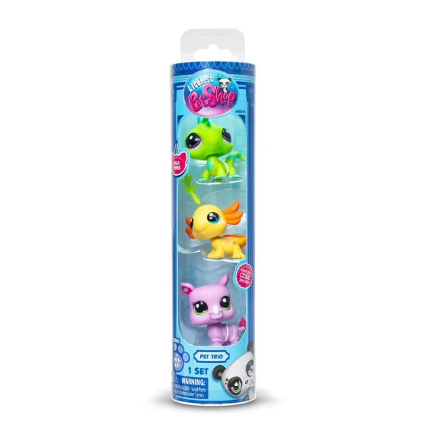 LITTLEST PETSHOP FIGURES 3 pcs. IN TUBE W1 - WILD VIBES